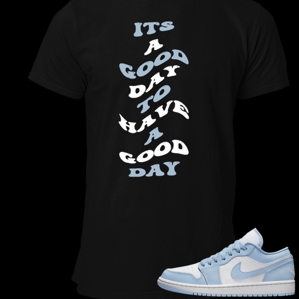 Tee to math baby blue dunk